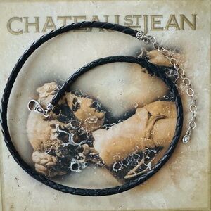 John Hardy (JAI) Brown Leather And Silver Cord 18”